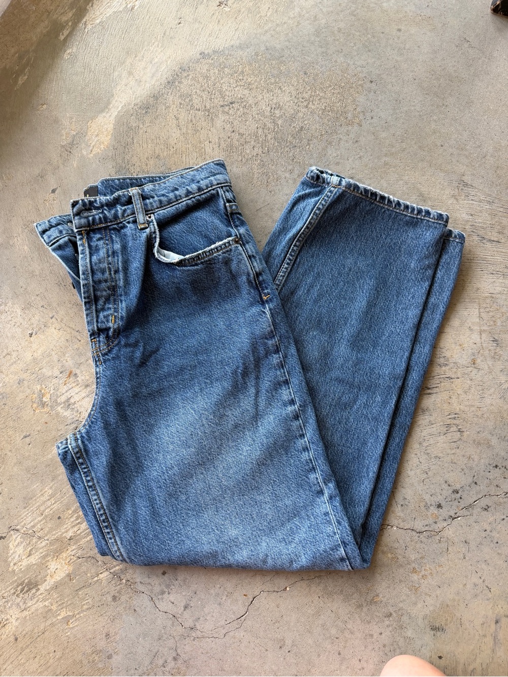 Rails Wide-Leg Jeans The Speedway Women Size 27 Organic Cotton - Picture 7 of 12